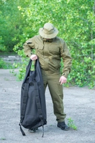 Тактическая транспортная сумка-баул мешок армейский Trend черный на 65 л с Oxford 600 Flat 0057 - изображение 5