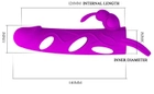 Насадка на пеніс Pretty Love колір фіолетовий (07700017000000000) - зображення 7