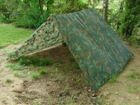 Тент водонепроницаемый 2x3м MFH лесной камуфляж, Брезент MFH военный камуфляж, маскировочный тент Германия - изображение 4