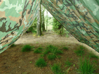 Тент водонепроникний 2x3м MFH лісовий камуфляж, Брезент MFH військовий камуфляж, маскувальний тент Німеччина - зображення 5