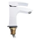 Смеситель для умывальника гайка белый/хром Ø35 Gappo Jacob 1/8 G1007-7