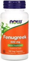 Натуральная добавка Now Foods Fenugreek пажитник 500 мг Капсулы