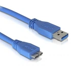 Кабель USB 3.0 AM/Micro-B 1.8 m ATCOM Синій (12826) для зовнішніх USB 3.0 HDD 5 Gbps
