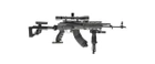 Система планок FAB для AK 47/74, 5 планок, алюминий, черная - изображение 2