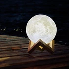 Светильник Луна 3D Moon Light&nbsp;диаметр сенсорный Ночник 15 см 5 режимов (IS33)