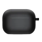 Силиконовый футляр Epik с микрофиброй для наушников Airpods Pro Черный / Black