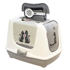 Туалет закритий для котів Moderna Trendy Cat, 50 см х 39 см х 37 см, сірий