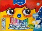 Фломастеры Marco Super Washable 36 цветов на водной основе смываемые (1630-36CB)