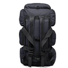 Сумка-рюкзак тактична містка xs-90l3, 90 л. Black для подорожей і походів - зображення 3