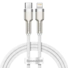 Кабель Baseus Cafule Series Metal USB-C to Lightning PD 20W 1m White (CATLJK-A02)