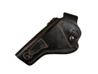 Кобура Револьвер 4 оперативная поясная скрытого внутрибрючного ношения не формованная с клипсой кожа чёрная MS - изображение 7