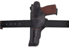 Кобура АПС Автоматичний пістолет Стєчкіна поясна прихованого внутрішньобрючного носіння е формована з кліпсою шкіра чорна MS - зображення 4