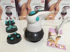 Ручной инфракрасный антицеллюлитный массажер - скульптор для тела Body Innovation Sculptural MA-118 4 насадки 3 режима работы Белый/Голубой