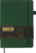 Блокнот деловой Buromax Brief A5 в линию 96 листов обложка из искусственной кожи Зеленый (BM.295204-04)