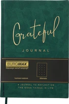 Блокнот деловой Buromax Grateful A5 в точку 96 листов обложка из искусственной кожи Зеленый (BM.295319-04)