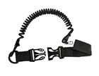 Страховочный шнур тренчик эконом с фастексом быстросъемный паракорд чёрный 994 MS - изображение 2