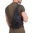 Сумка слинг тактический рюкзак с кобурой SILVER KNIGHT 224 черный - зображення 4