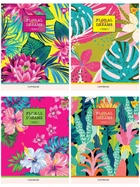 Тетрадь в линию 18 л Yes "Tropical paradise" неон+софт-тач А5 микс 4 дизайна (765219)