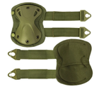 Комплект Тактический Наколенников и Налокотников Защитный F001 Oxford Green - изображение 3