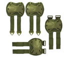 Комплект Тактический Наколенников и Налокотников Защитный F001 Oxford Green - изображение 4