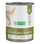Вологий корм для дорослих собак Nature's Protection with Beef & Turkey Hearts