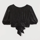 Топ жіночий H&M 0949265 M Чорний (KAY2000001100844)