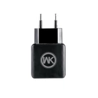 Мережевий зарядний пристрій WK WP-U11m Blanc 2.1A 2USB плюс кабель microUSB 220V EU чорний