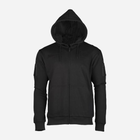 Реглан с капюшоном на молнии MIL-TEC TACTICAL HOODIE 11472002 M Black (2000980459162) - изображение 1