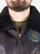 Куртка лётная кожанная MIL-TEC Sturm Flight Jacket Top Gun Leather with Fur Collar 10470002 L Black (2000980537310) - изображение 3