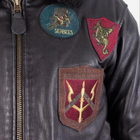 Куртка лётная кожанная MIL-TEC Sturm Flight Jacket Top Gun Leather with Fur Collar 10470002 L Black (2000980537310) - изображение 5