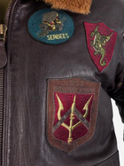 Куртка лётная кожанная MIL-TEC Sturm Flight Jacket Top Gun Leather with Fur Collar 10470009 M Brown (2000980537389) - изображение 5
