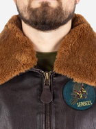Куртка льотна шкіряна MIL-TEC Sturm Flight Jacket Top Gun Leather with Fur Collar 10470009 XL Brown (2000980537402) - зображення 3