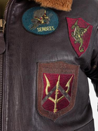 Куртка льотна шкіряна MIL-TEC Sturm Flight Jacket Top Gun Leather with Fur Collar 10470009 XL Brown (2000980537402) - зображення 5