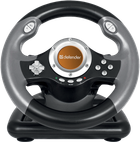 Игровой руль для компьютера с педалями Defender CHALLENGE MINI USB Black-Grey (64351)