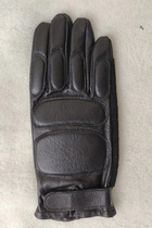 Мужские тактические кожаные перчатки для военных (спецназ) без подкладки GlovesUA мод.312а р.11 черные - изображение 5