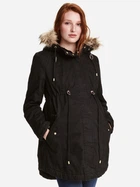 Парка для беременных осенняя с мехом женская H&M 0394001_черный_01 XS Черная (KAY2000001337714)