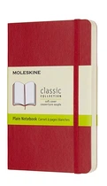 Блокнот Moleskine Classic 9 х 14 см нелінований червоний м'яка який