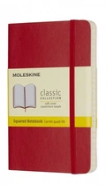 Блокнот Moleskine Classic 9 х 14 см в клітинку червоний м'яка який