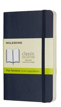 Блокнот Moleskine Classic 9 х 14 см нелінований сапфір м'яка який