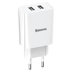 Сетевое зарядное устройство BASEUS Speed Mini Dual U Charger |2USB, 2A, 10.5W White (CCFS-R02)