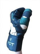 Рукавички без пальців, тактичні рукавички без пальців зі шкіри+текстиль (пара), розмір XXL, колір камуфляж - зображення 5