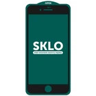 Защитное стекло SKLO 5D для Apple iPhone 7 plus / 8 plus (5.5") Черный / Белая подложка