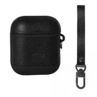 Чехол Leather Case кожа для AirPods Black (3) черный