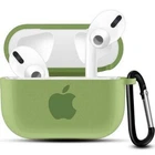 Чехол для AirPods Pro Logo Silicone case с карабином (20) Mint мятный