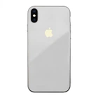 Чехол стеклянный Glass case для IPhone Xs max (03) White белый