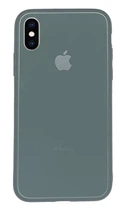 Чехол стеклянный Glass case для IPhone Xs max (12) Pine Green зеленый