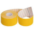 Кінезіо тейп пластир Kinesio Tape SP-Sport 5504-2,5 ширина 2,5см довжина 5м Yellow - зображення 2