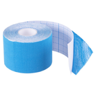 Кінезіо тейп пластир Kinesio Tape SP-Sport 5504-5 ширина 5см довжина 5м Blue - зображення 3