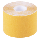 Кінезіо тейп пластир Kinesio Tape SP-Sport 5504-5 ширина 5см довжина 5м Yellow - зображення 1