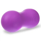 Массажер для спины мяч массажер DuoBall Rad Roller Zelart My Fit 7073 Violet